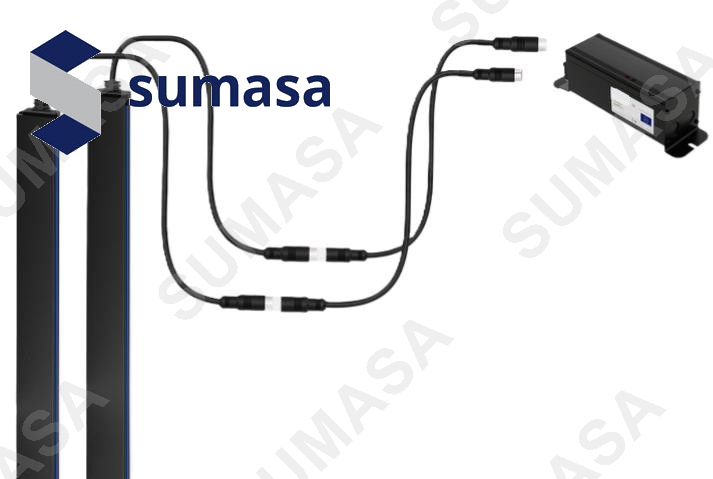 BARRERA  INFRARROJA 12/24v DC EN81.20/50 | EN81.1/2 VERSATILE MOD.03.G5.L174.FB4.24