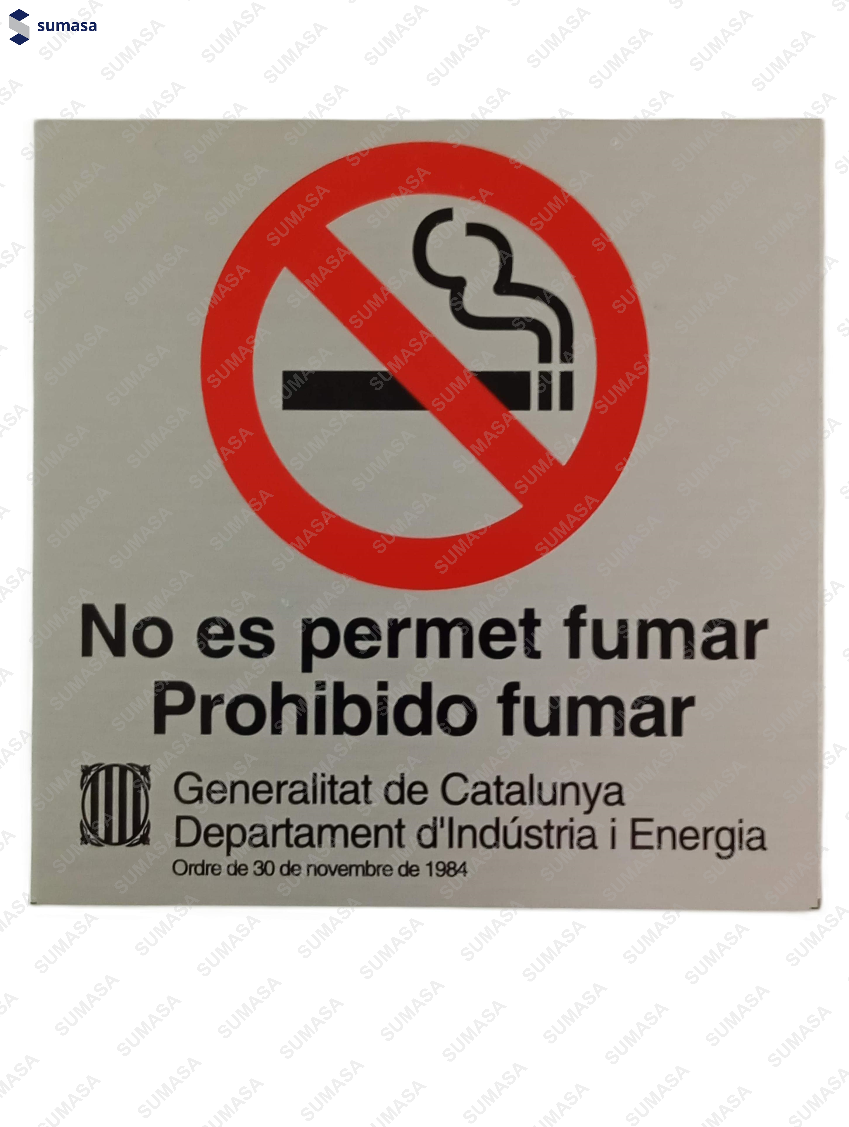 PLACA ADHESIVA "NO FUMAR"