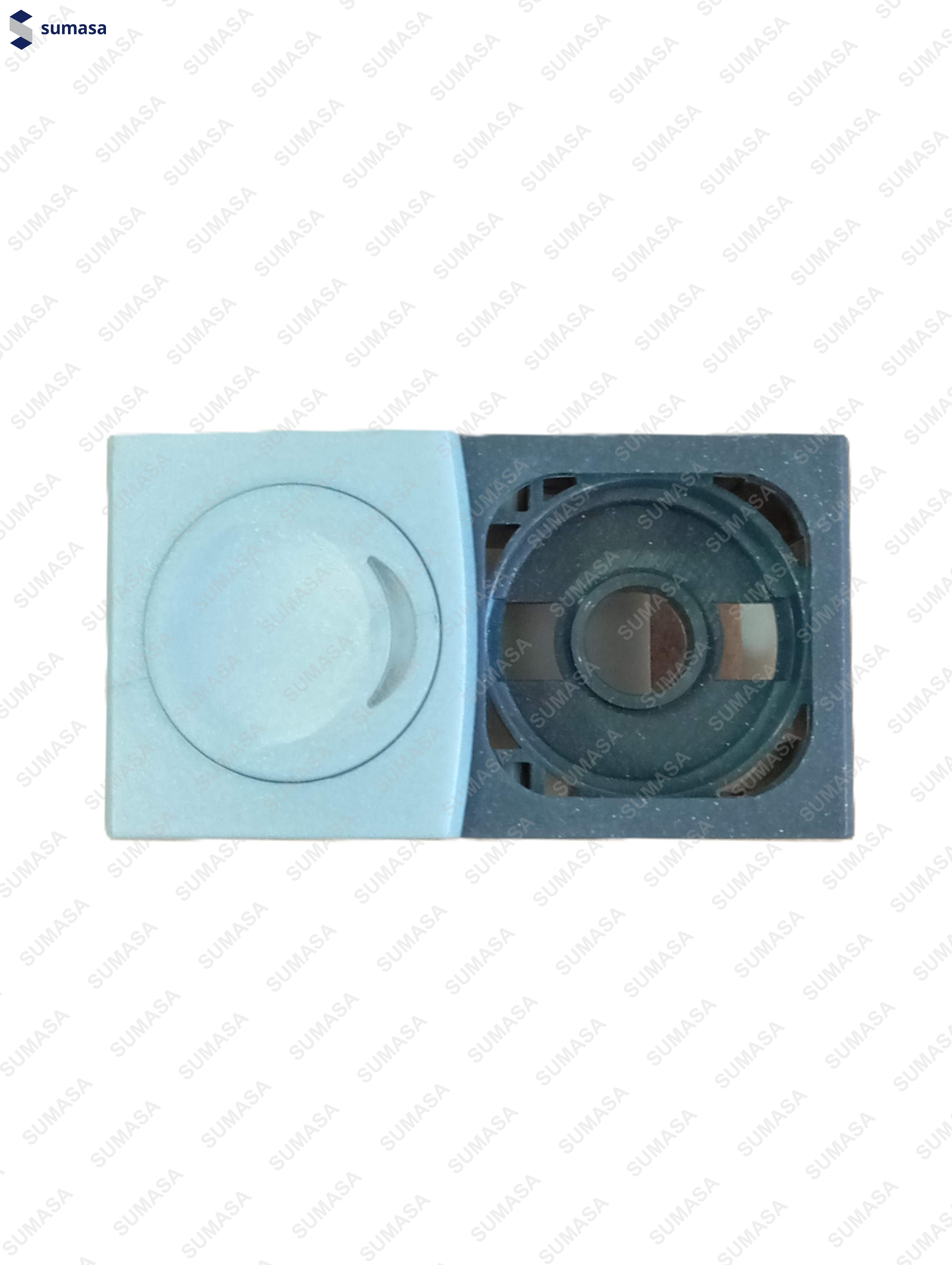 PULSADOR THYSSEN PM-6 LED AZUL SIN ZUMBADOR
