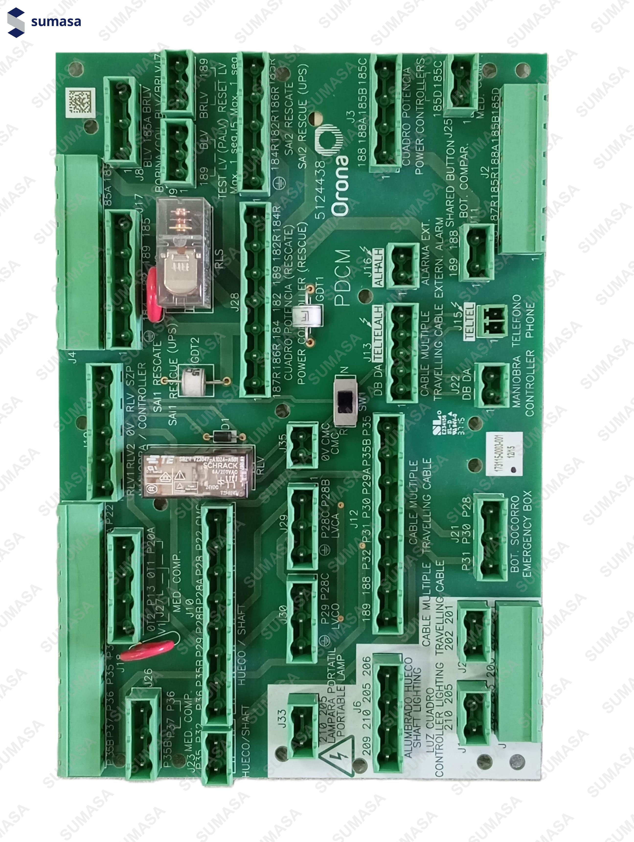 ORONA PLACA DISTRIBUCION CUADRO DE MANIOBRA ARCA II (PDCM)