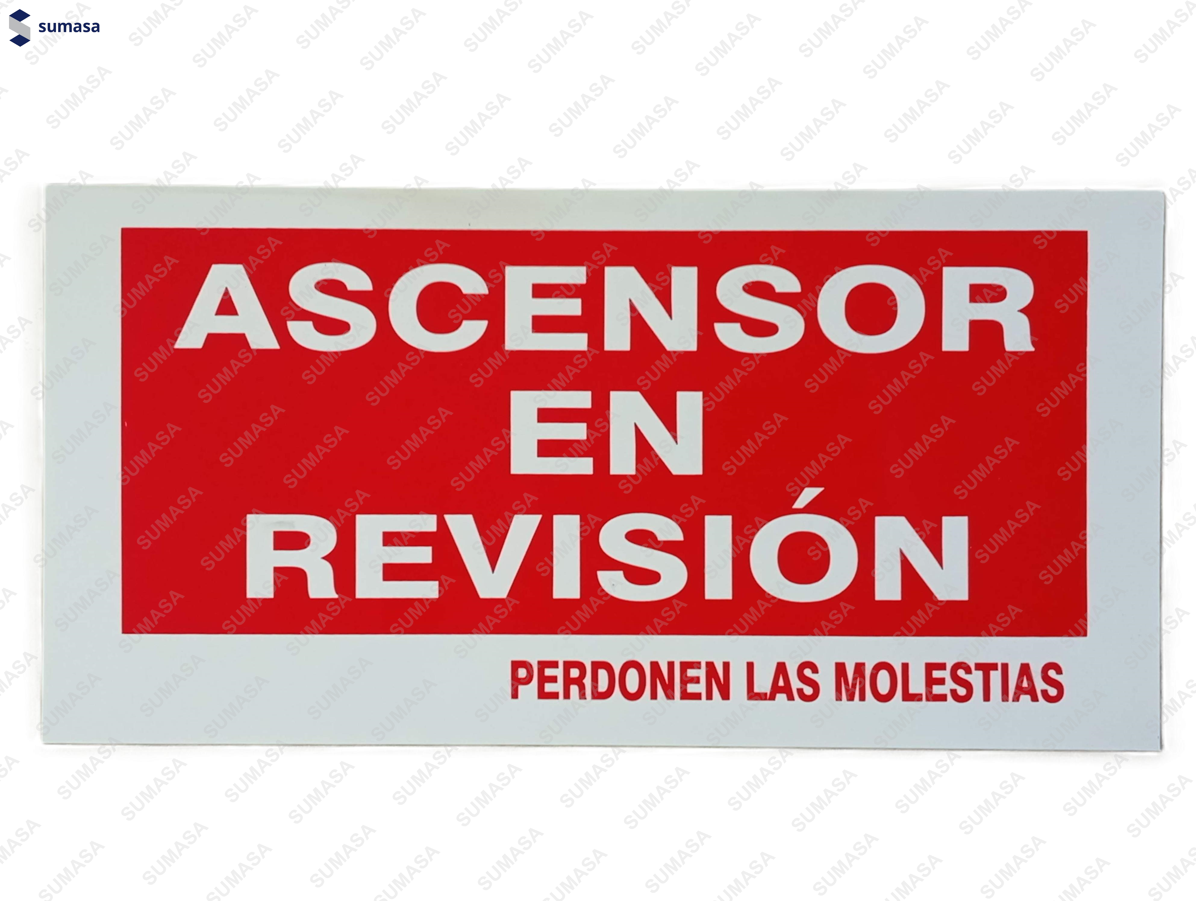 ROTULO ASCENSOR EN REVISION