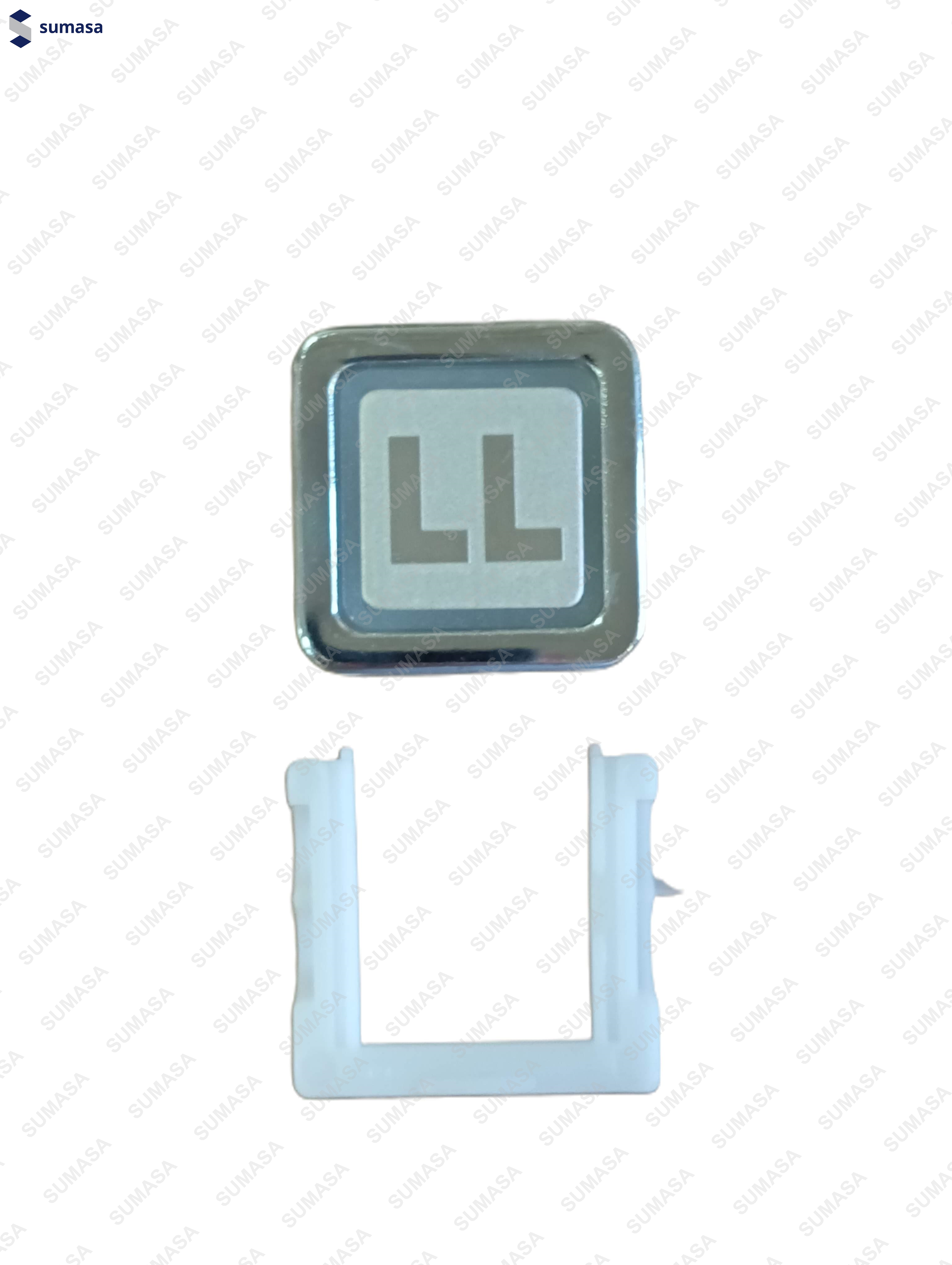 PULSADOR IRIMAR CROMO "LL" SIN LUMINOSO