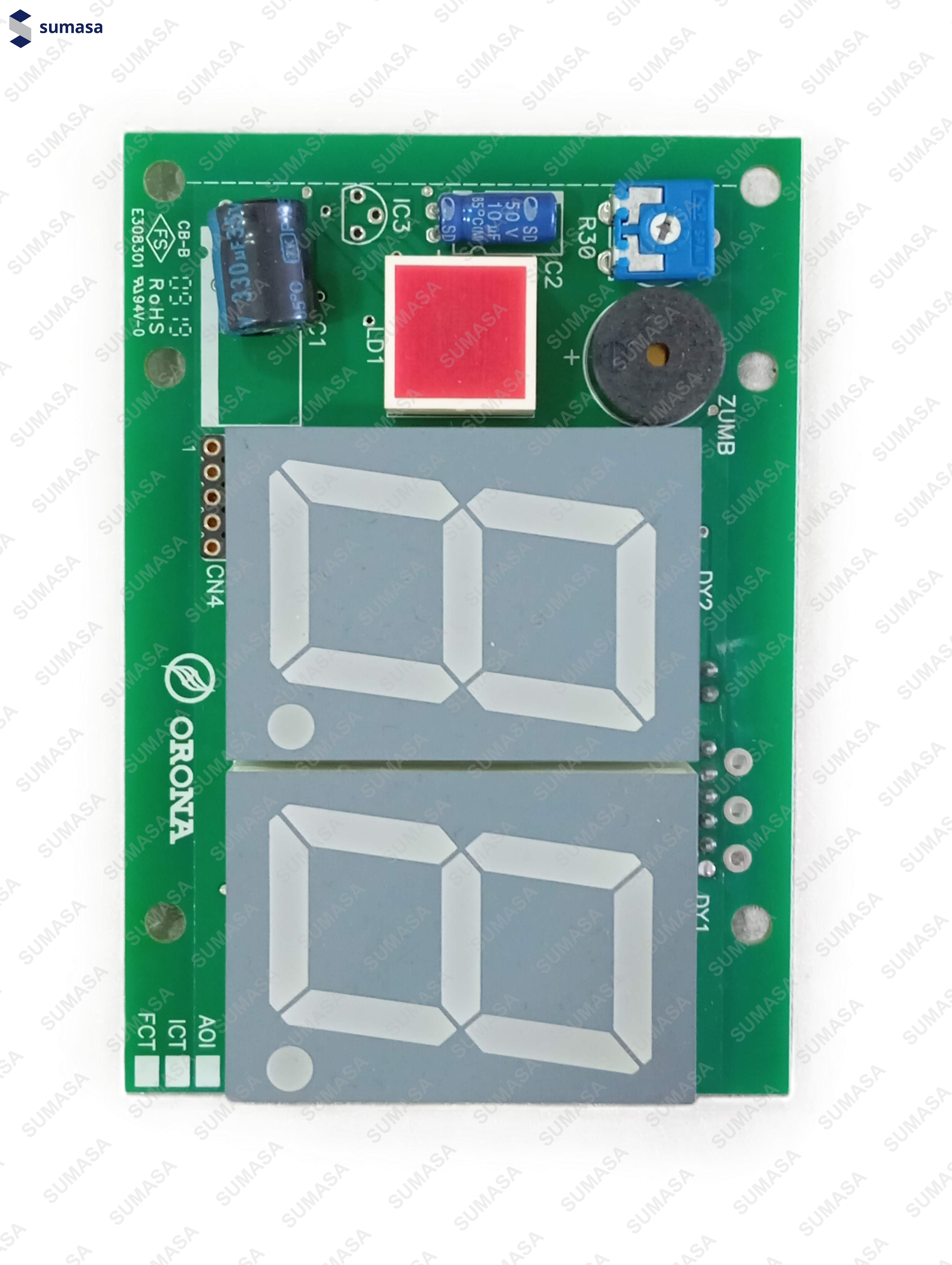 7-SEGMENT CABIN INDICATOR PCB ARCA II OR02 | ORONA0160